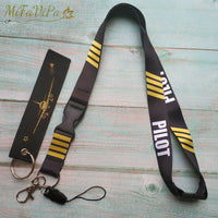 Thumbnail for 2 PCS LUFTHANSA SLEUTELHANGE KEYCHAIN CESSNA LANYARDS NECK STRAP - PILOTSX