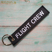 Thumbnail for 2 PCS RED FLIGHT CREW KEYCHAIN FASHION TRINKET PHONE STRAP BLACK EMBROIDERY KEYCHAINS - PILOTSX