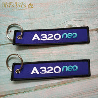 Thumbnail for 2 PCSA ROYAL BRUNEI SIDE B A320 EMBROIDERY KEY CHAIN - PILOTSX