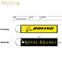 Thumbnail for 2 PCS/LOT A BOEING SIDE B ROYAL BRUNEI EMBROIDERY KEY CHAIN - PILOTSX