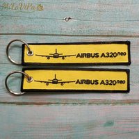 Thumbnail for 2 PCS/LOT BOEING A320 EMBROIDERY KEY CHAINS - PILOTSX