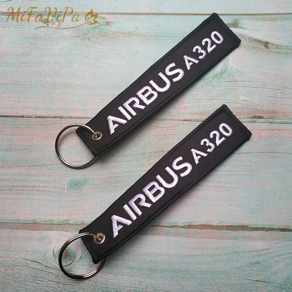 20 PCS AIRBUS A320 EMBROIDERY KEY CHAIN - PILOTSX