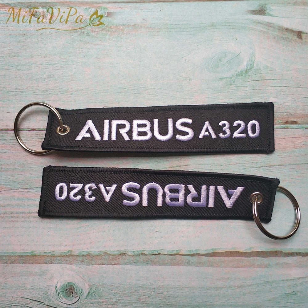 20 PCS AIRBUS A320 EMBROIDERY KEY CHAIN - PILOTSX