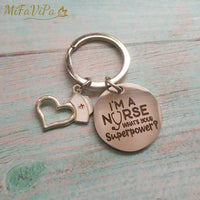 Thumbnail for 20 PCS HEART PANDENT KEYCHAIN I AM A NURSE - PILOTSX