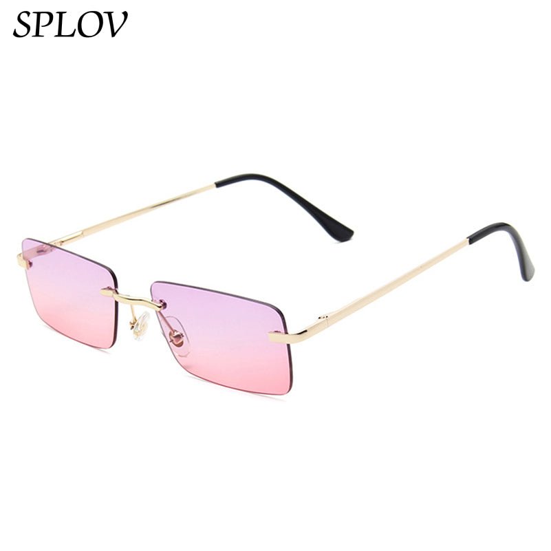 2021 LUXURY SMALL RIMLESS MEN WOMEN SUNGLASSES - PILOTSX