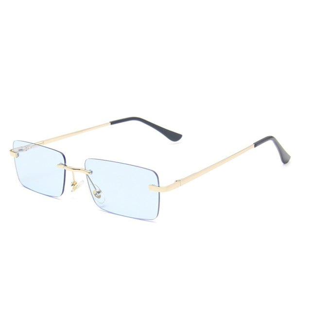 2021 LUXURY SMALL RIMLESS MEN WOMEN SUNGLASSES - PILOTSX