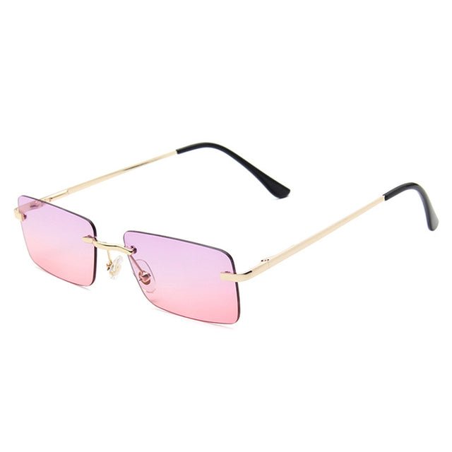 2021 LUXURY SMALL RIMLESS MEN WOMEN SUNGLASSES - PILOTSX