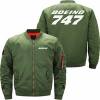 Thumbnail for Boeing 747 Ma-1 Bomber Jacket Flight Jacket Aviator Jacket THE AV8R