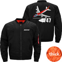 Thumbnail for Boeing 747 Ma-1 Bomber Jacket Flight Jacket Aviator Jacket THE AV8R