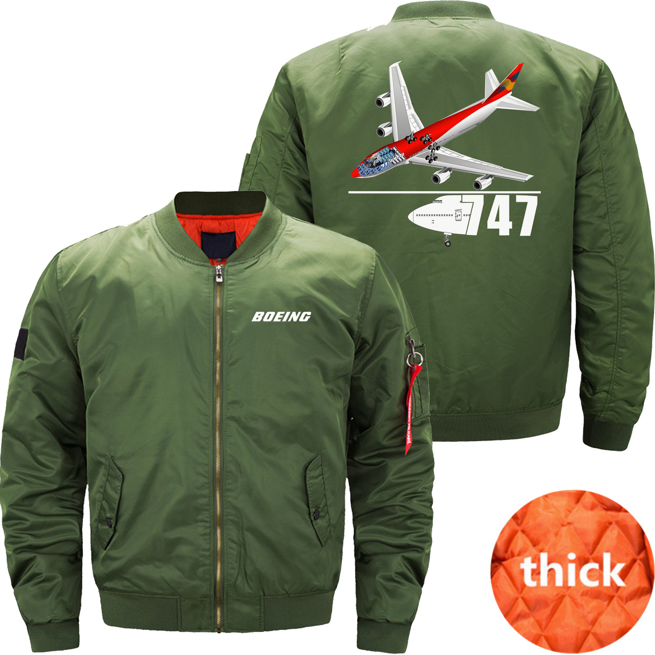 Boeing 747 Ma-1 Bomber Jacket Flight Jacket Aviator Jacket THE AV8R