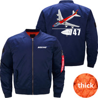 Thumbnail for Boeing 747 Ma-1 Bomber Jacket Flight Jacket Aviator Jacket THE AV8R