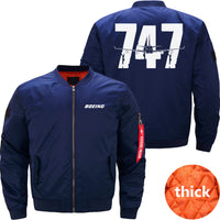 Thumbnail for Boeing 747 Ma-1 Bomber Jacket Flight Jacket Aviator Jacket THE AV8R