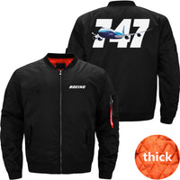 Thumbnail for Boeing 747 Ma-1 Bomber Jacket Flight Jacket Aviator Jacket THE AV8R