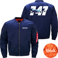 Thumbnail for Boeing 747 Ma-1 Bomber Jacket Flight Jacket Aviator Jacket THE AV8R