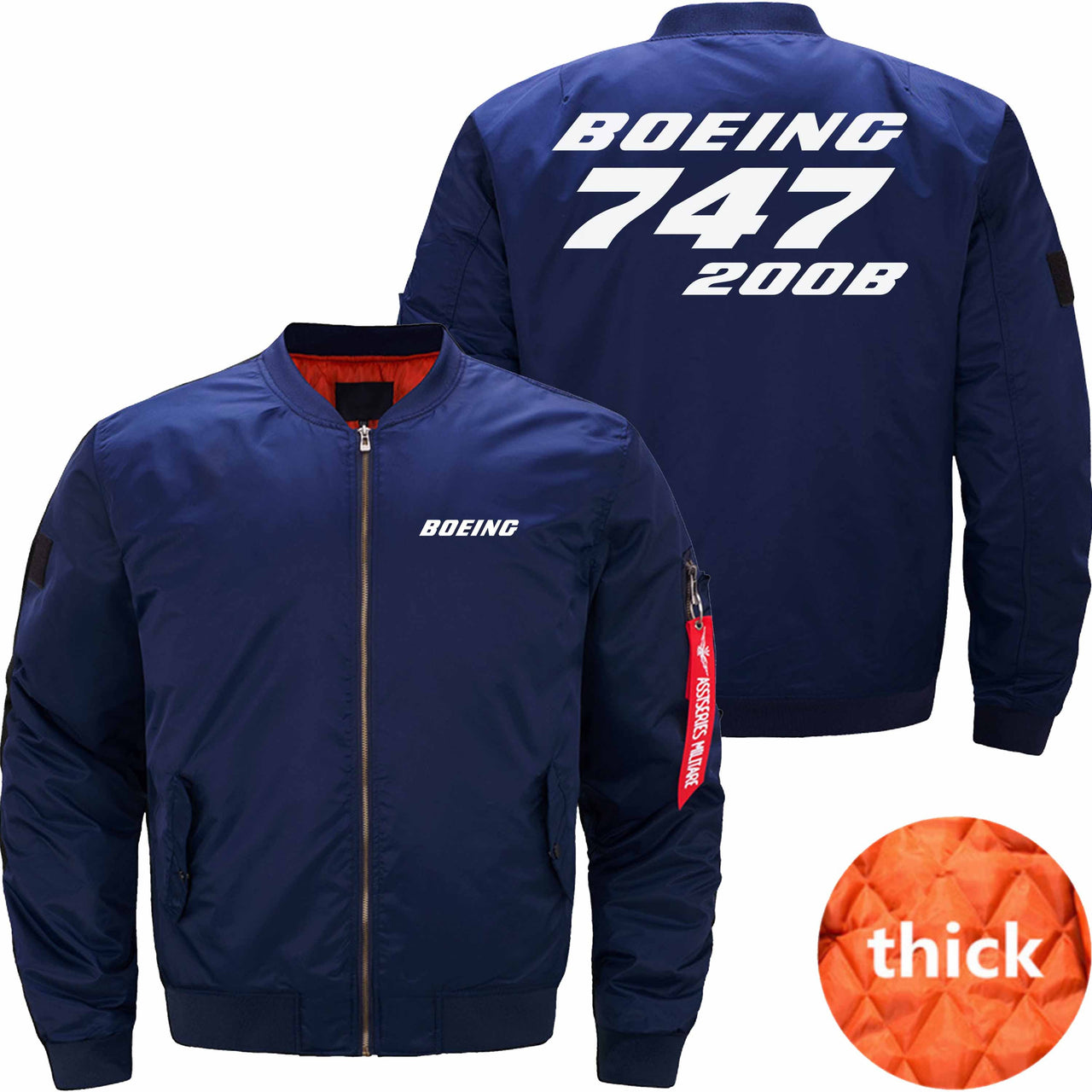 Boeing 747 200B Ma-1 Bomber Jacket Flight Jacket Aviator Jacket THE AV8R