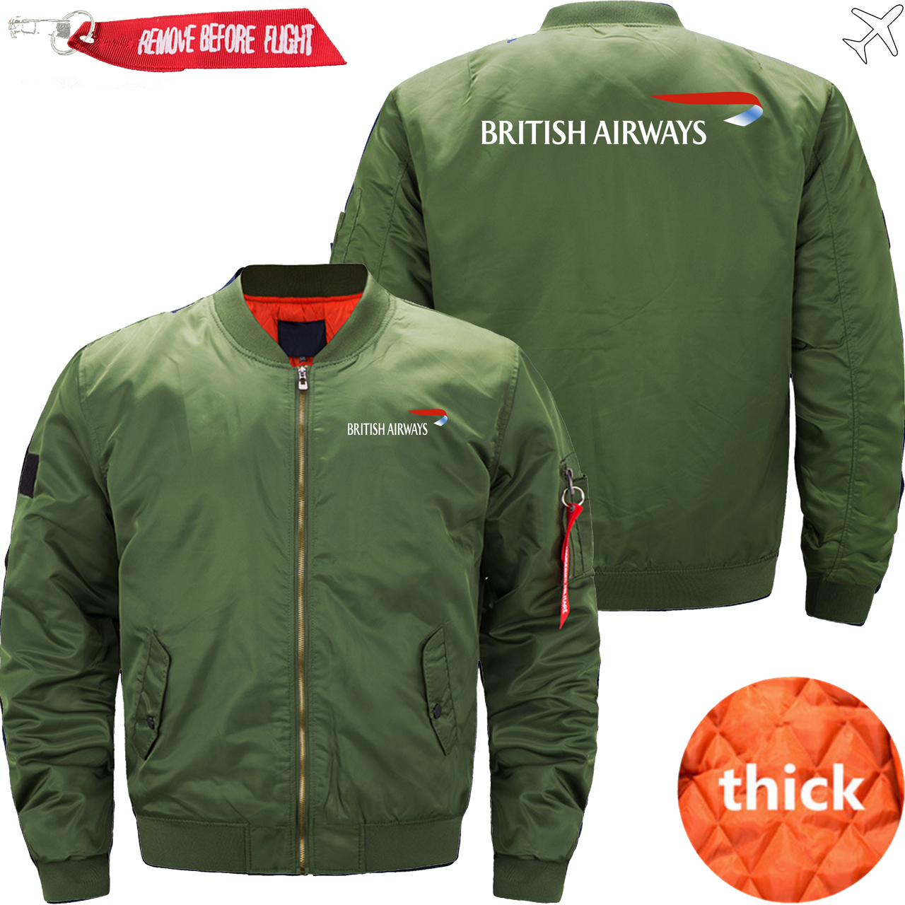 BRITISH AIRLINES MA1 JACKET THE AV8R