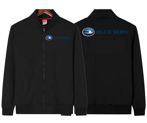 BLUE AUTOMOBILE FLEECE JACKET