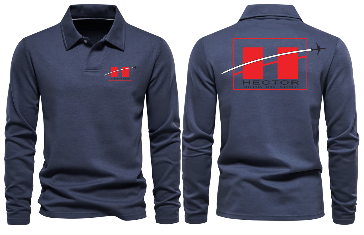 H AIRPORT LONG SLEEVE  POLO