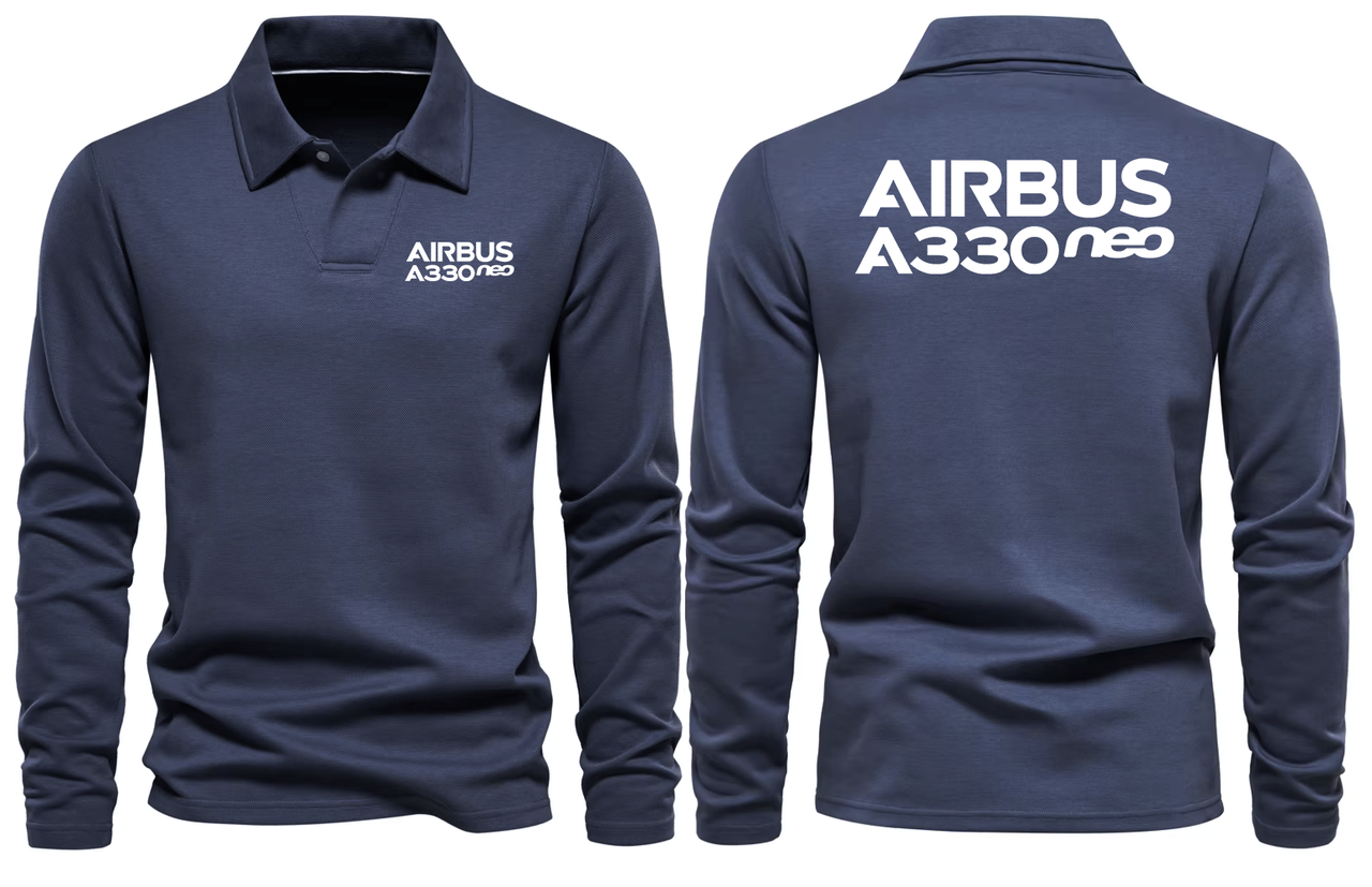 AIRBUS A330 NEO LONG SLEEVE  POLO