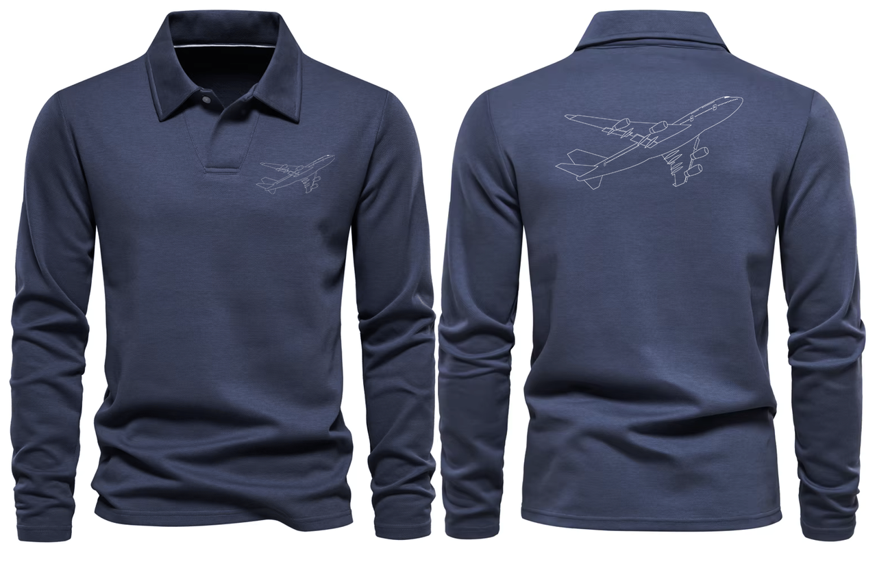 BOEING 747  LONG SLEEVE  POLO
