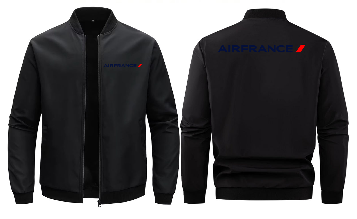 AIR FRANCE  LOOSE SOLID COLOR JACKET
