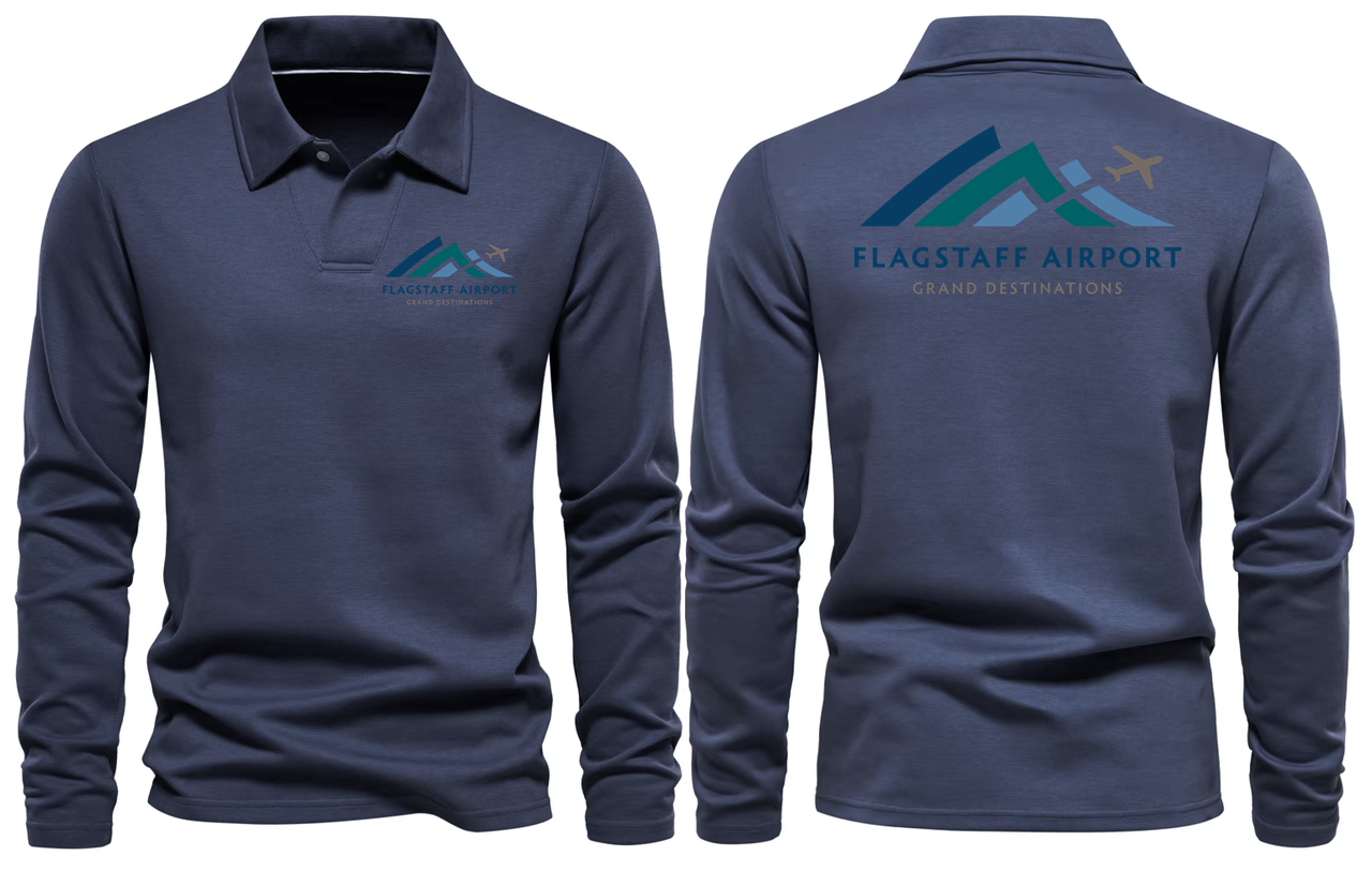FLAGSTAF AIRPORT LONG SLEEVE  POLO