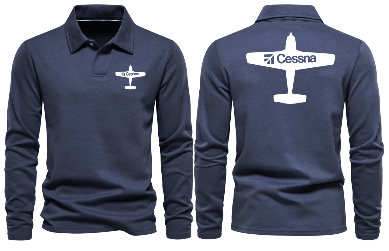 CESSNA LONG SLEEVE  POLO