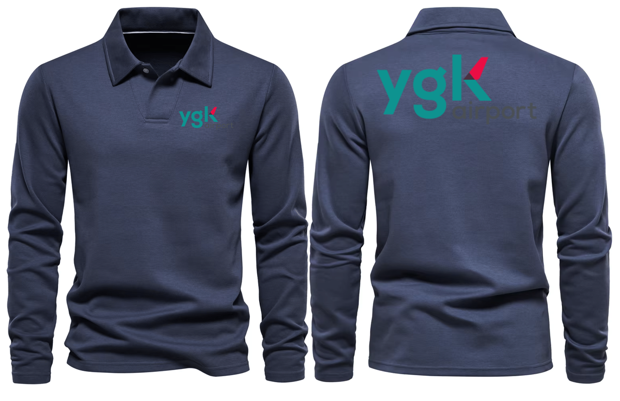 YGK AIRPORT LONG SLEEVE  POLO