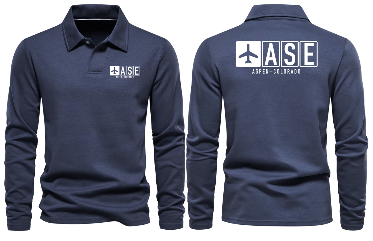 ASE AIRPORT LONG SLEEVE POLO
