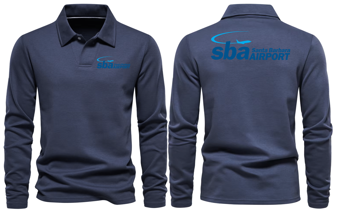 SBA AIRPORT LONG SLEEVE POLO