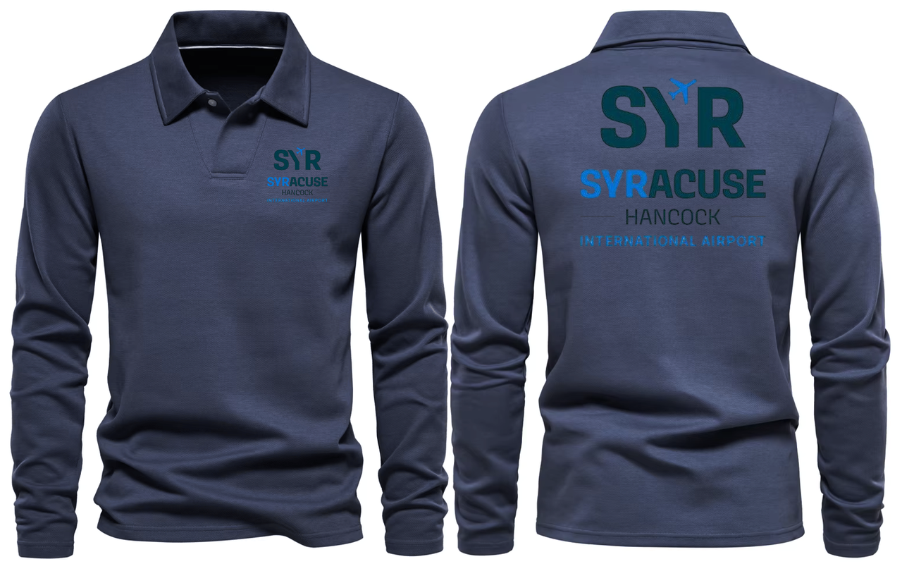 SYR AIRPORT LONG SLEEVE  POLO