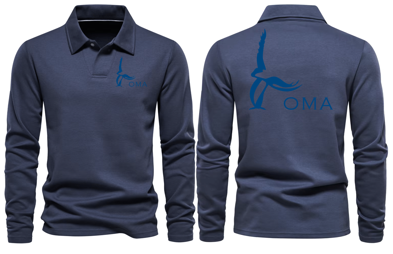 OMA AIRPORT LONG SLEEVE  POLO