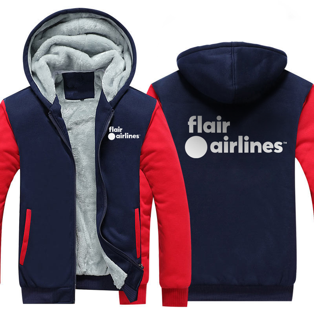 FLAIR AIRLINES JACKETS FLEECE SWEATSHIRT