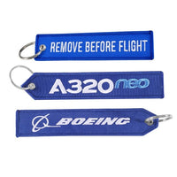 Thumbnail for 3 PCS AIRBUS BOEING BORN TO FLY EMBROIDERY KEY CHAIN - PILOTSX