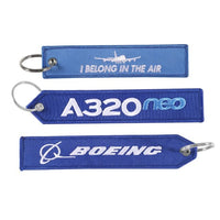 Thumbnail for 3 PCS AIRBUS BOEING BORN TO FLY EMBROIDERY KEY CHAIN - PILOTSX