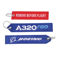 Thumbnail for 3 PCS AIRBUS BOEING BORN TO FLY EMBROIDERY KEY CHAIN - PILOTSX