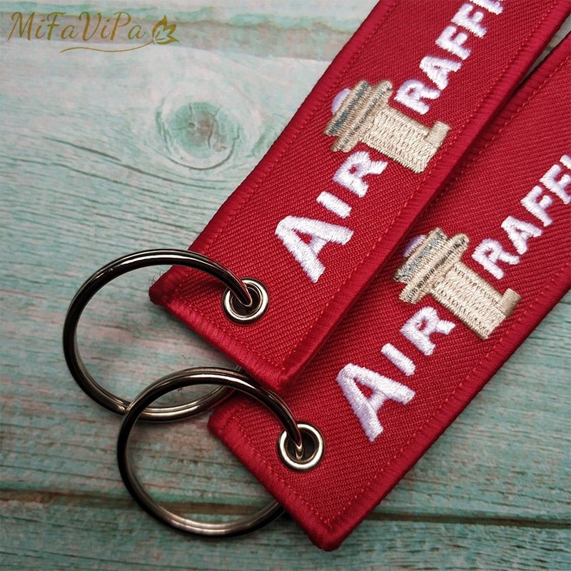 3 PCS AIRCRAFFIC CONTROL EMBROIDERY KEY CHAIN - PILOTSX