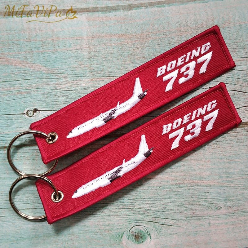 3 PCS BOEING 737 EMBROIDERY KEY CHAIN - PILOTSX