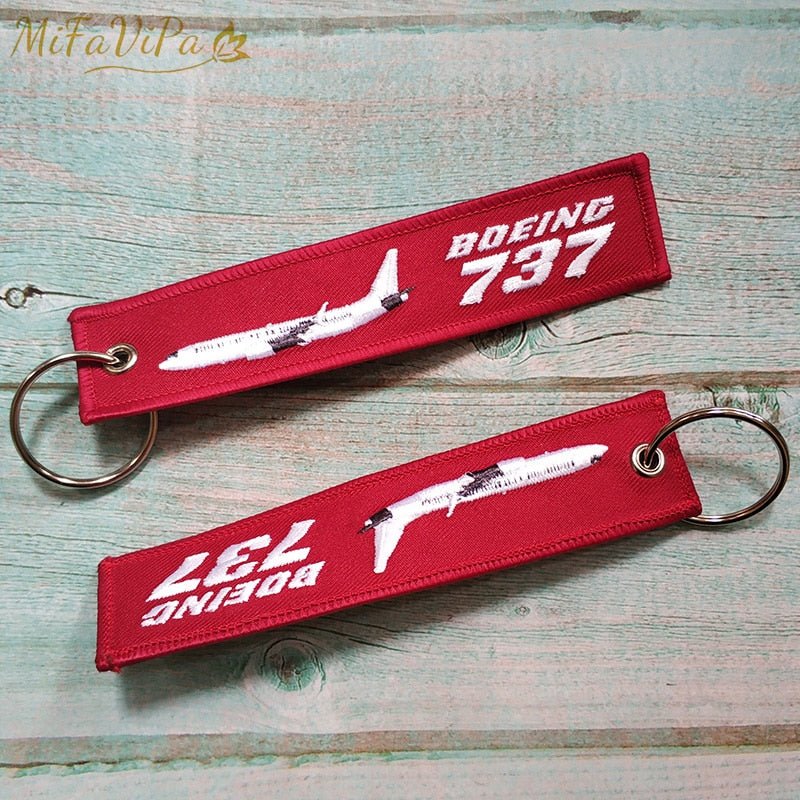 3 PCS BOEING 737 EMBROIDERY KEY CHAIN - PILOTSX