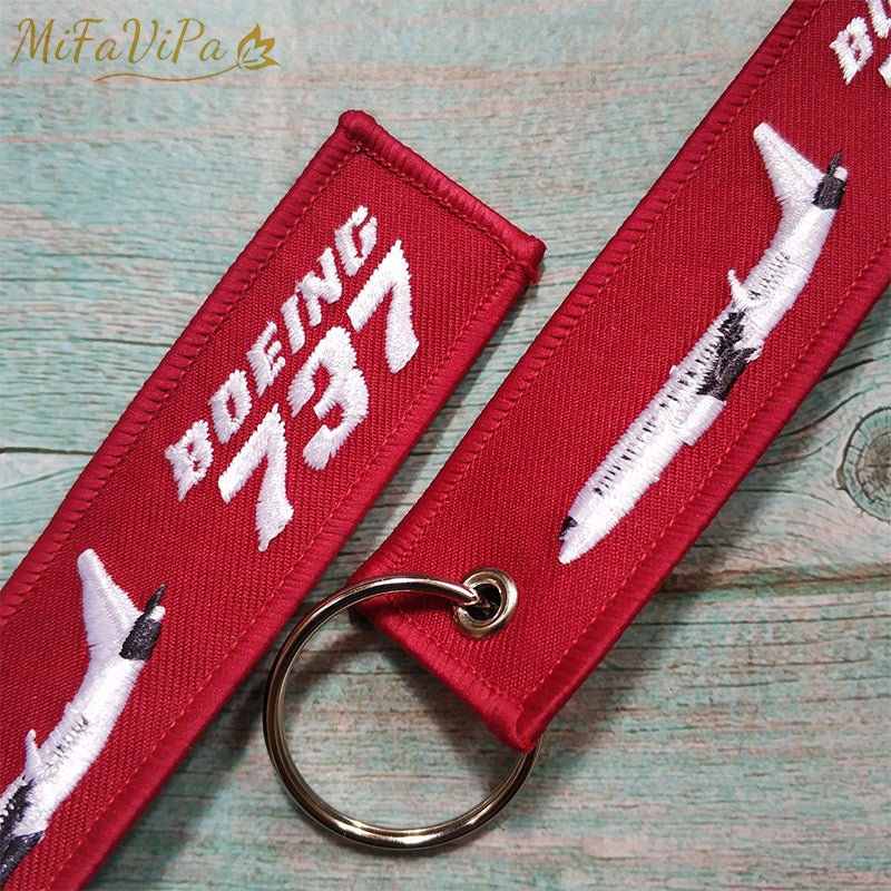 3 PCS BOEING 737 EMBROIDERY KEY CHAIN - PILOTSX