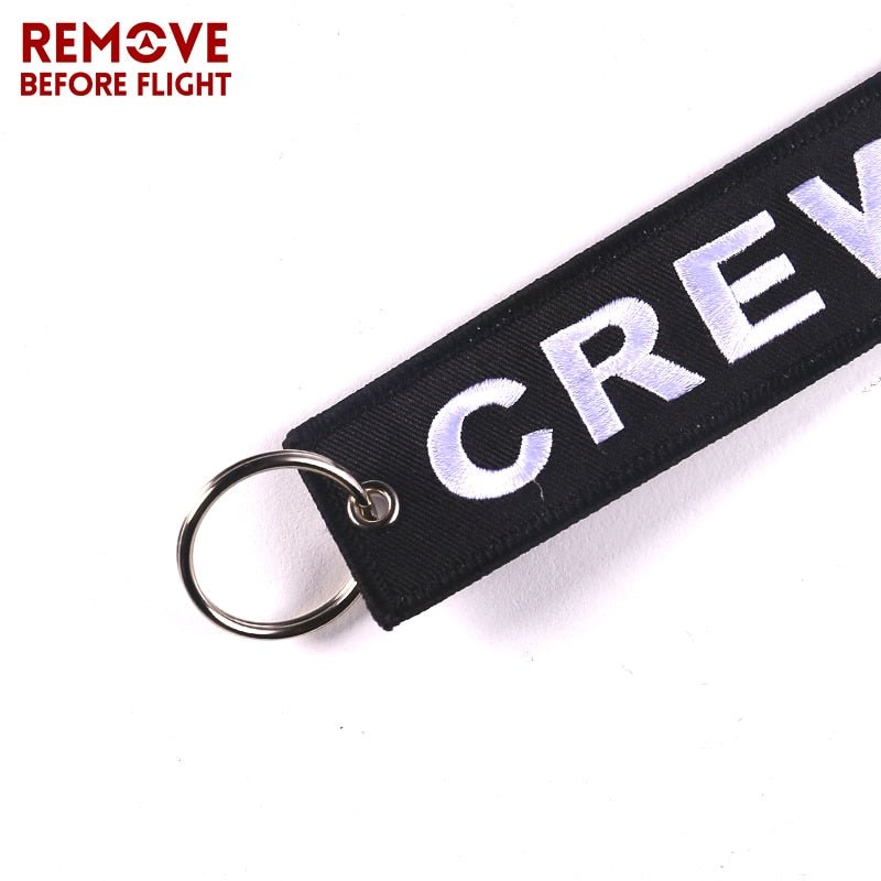 3 PCS/LOT BLACK CREW EMBROIDERY KEY CHAIN - PILOTSX