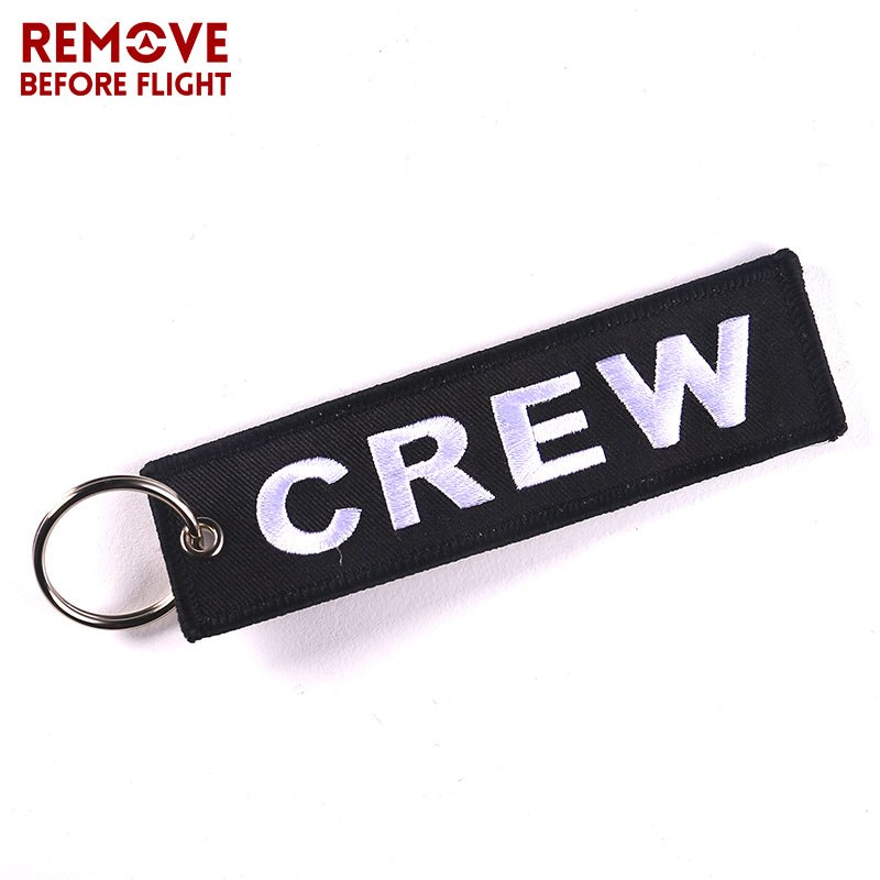 3 PCS/LOT BLACK CREW EMBROIDERY KEY CHAIN - PILOTSX