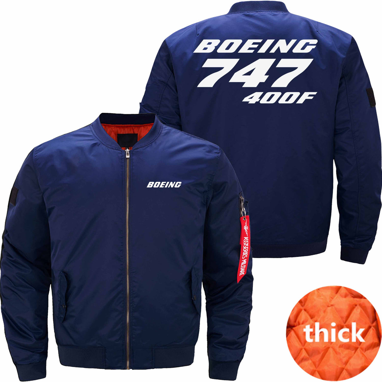 Boeing 747 400F Ma-1 Bomber Jacket Flight Jacket Aviator Jacket THE AV8R