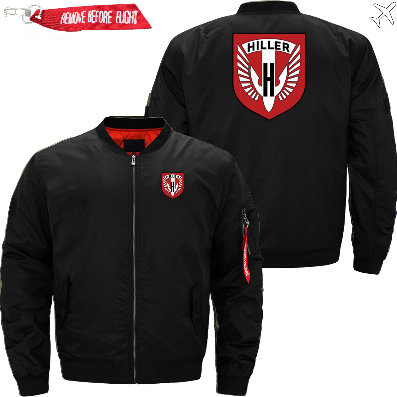 HILLER HELICOPTER LOGO AVIATOR JACKET