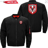 Thumbnail for HILLER HELICOPTER LOGO AVIATOR JACKET