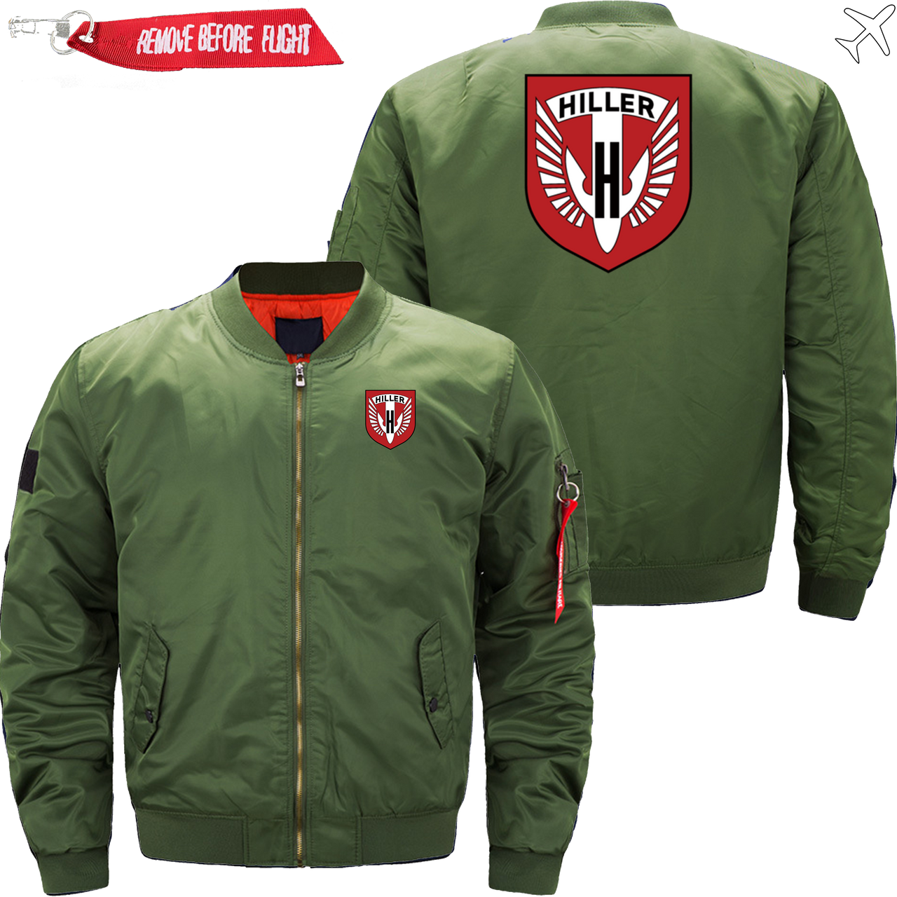 HILLER HELICOPTER LOGO AVIATOR JACKET