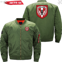 Thumbnail for HILLER HELICOPTER LOGO AVIATOR JACKET