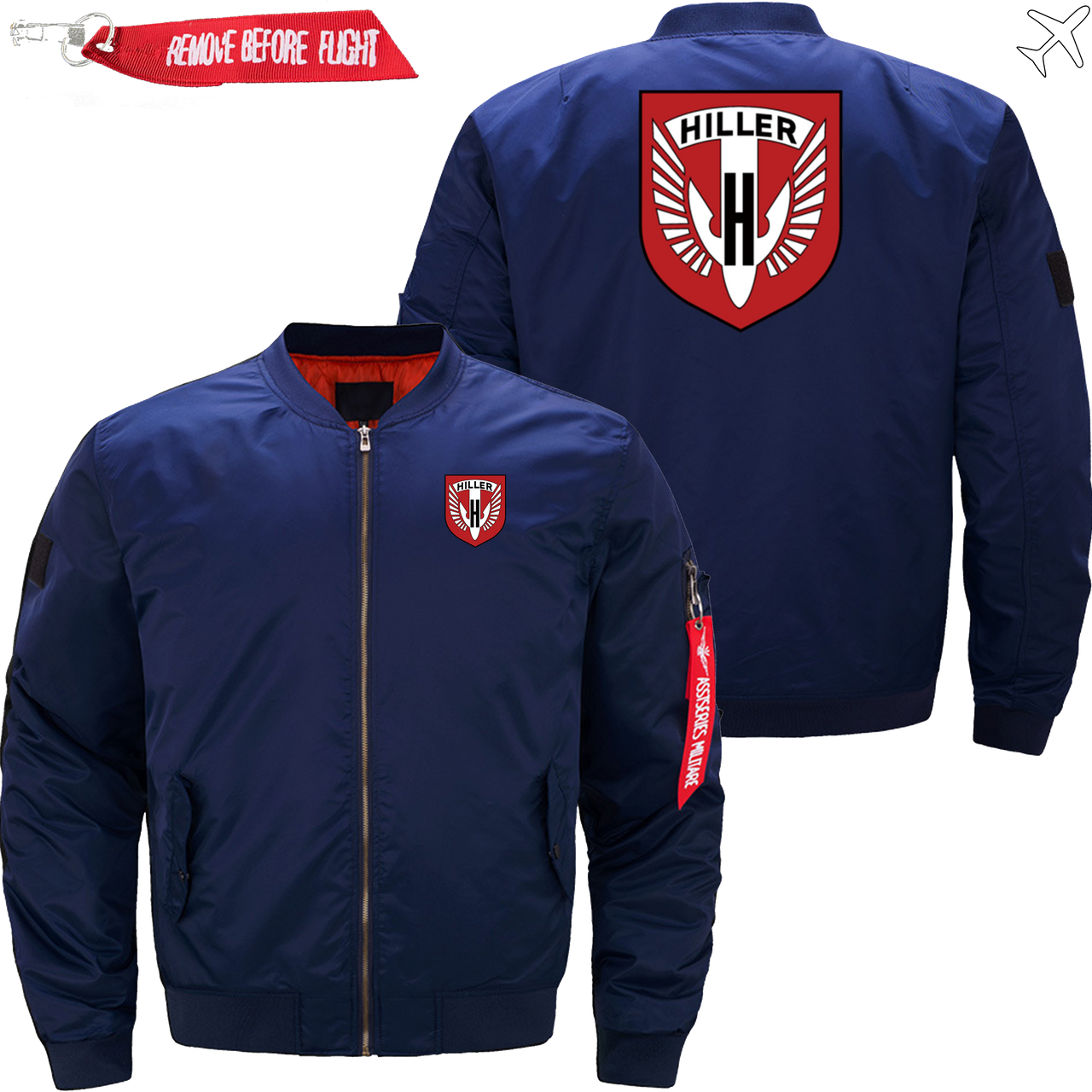 HILLER HELICOPTER LOGO AVIATOR JACKET