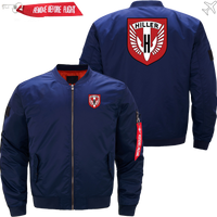 Thumbnail for HILLER HELICOPTER LOGO AVIATOR JACKET