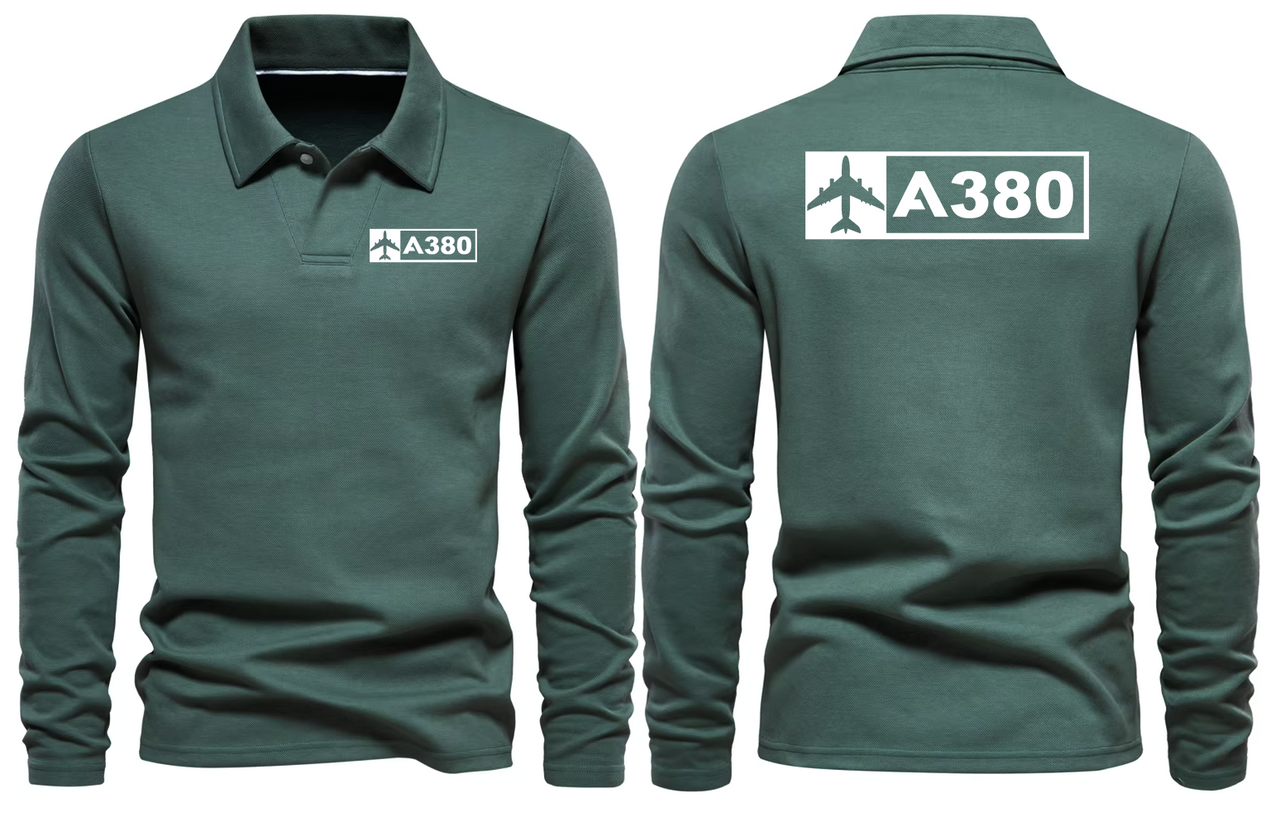 AIRBUS A380 LONG SLEEVE  POLO